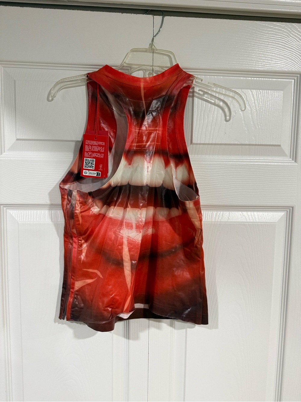 Diesel Red Black Graphic Tank Top